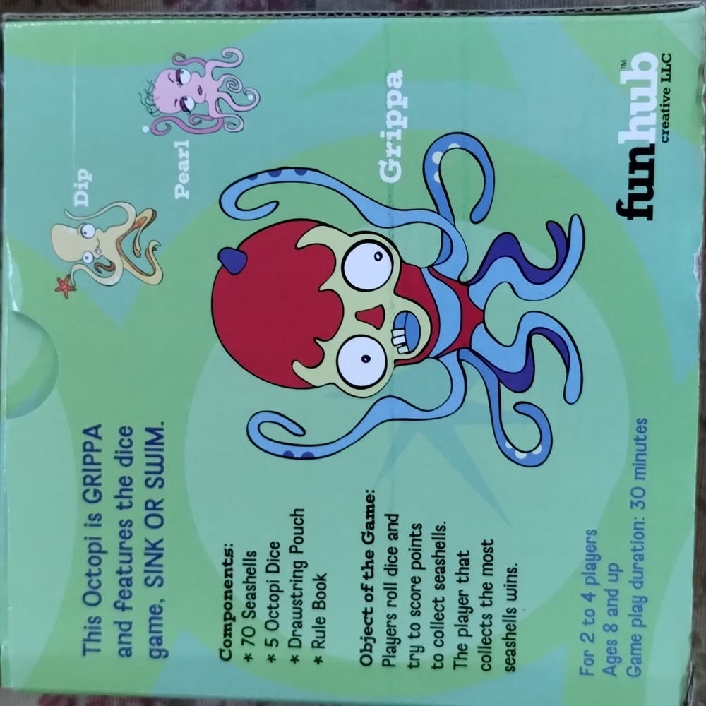 3 ct Octopus Dice games With plushies Ages 8+ Nib - Picture 9 of 10